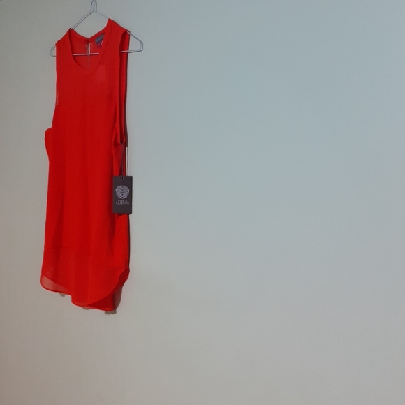 Orange Chiffon blouse S new - Picture 3 of 6